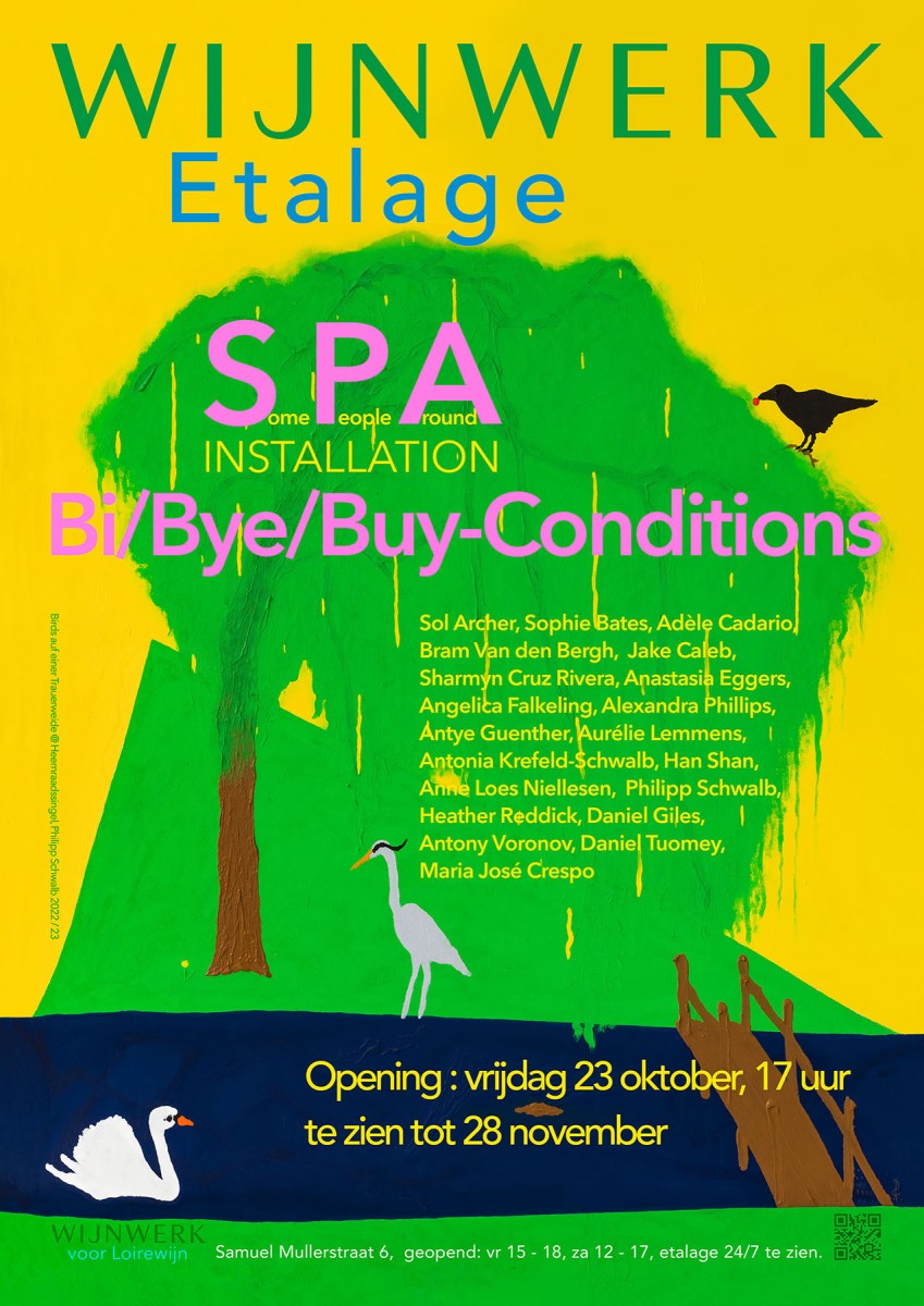 Wijnwerk Etalage, SomePeopleAround, Bi/Bye/Buy-Conditions, Philipp Schwalb, Antonia Krefeld-Scwalb